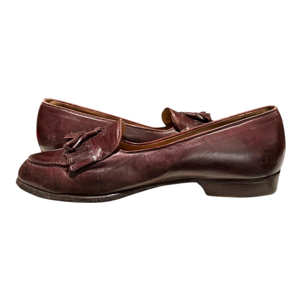 Cole Haan Bragano Burgundy Leather Tasseled Loafers Men's Shoes Size 10 M - Picture 8 of 10